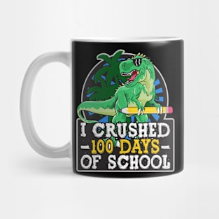 I Crushed 100 Days Of School Boys Dinosaur & T-Rex Mug